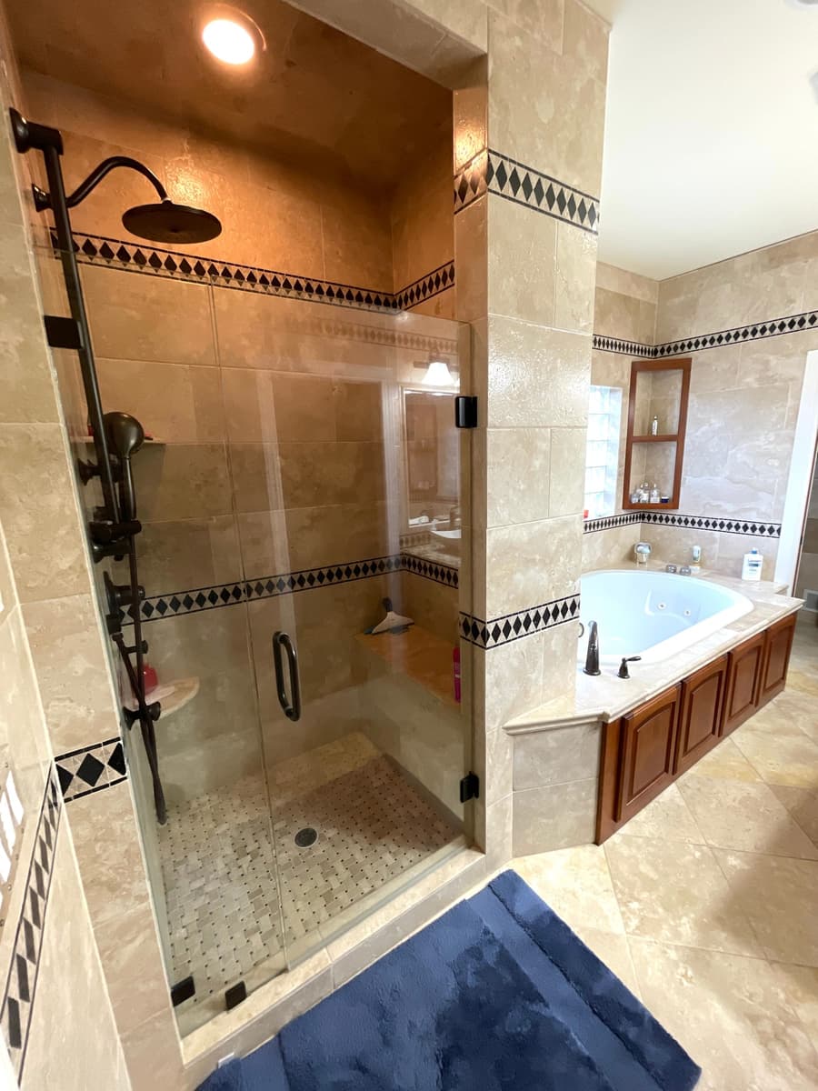 Before master bath remodel Spring Park MN