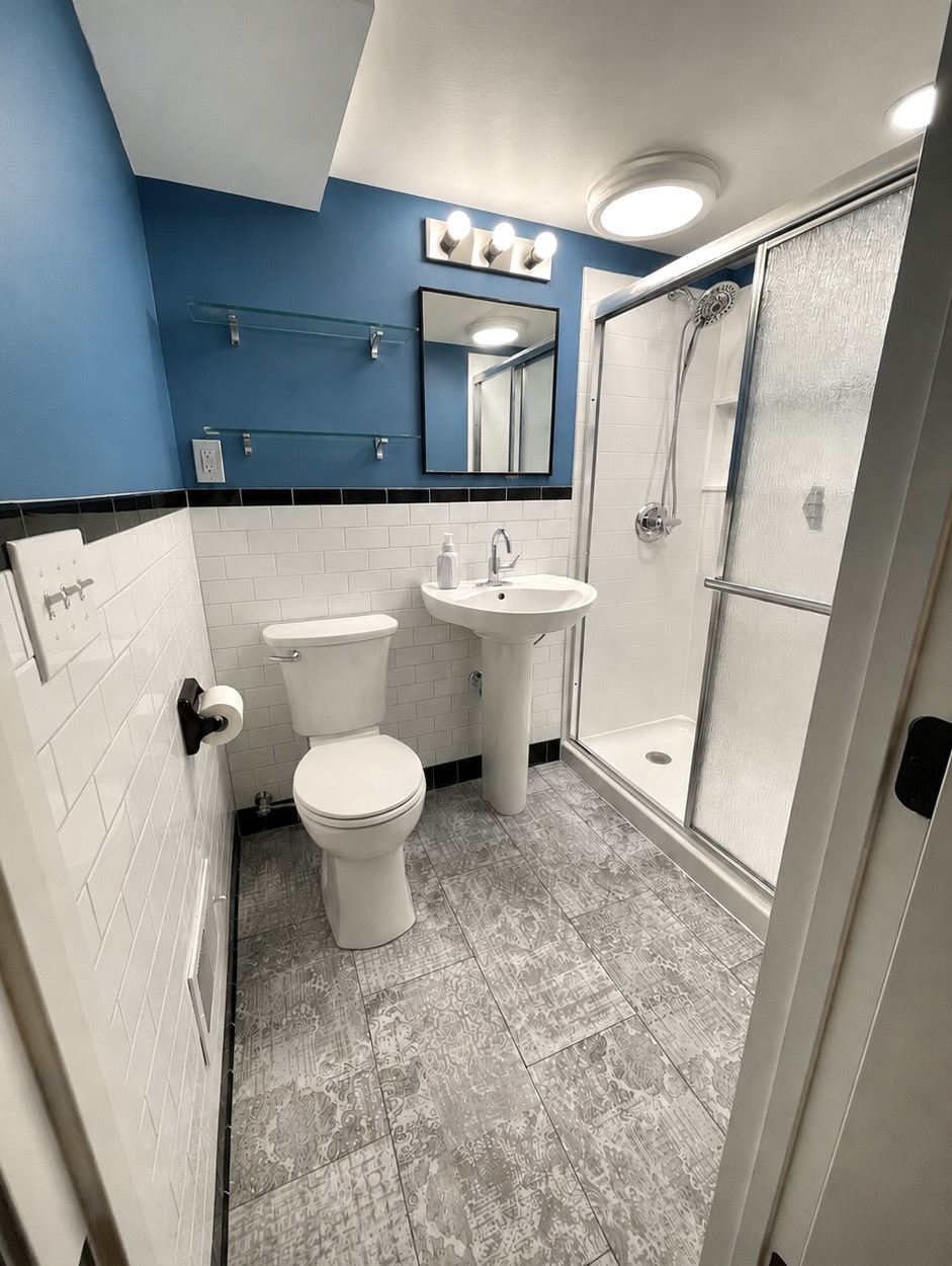 Basement bathroom remodel Minneapolis MN