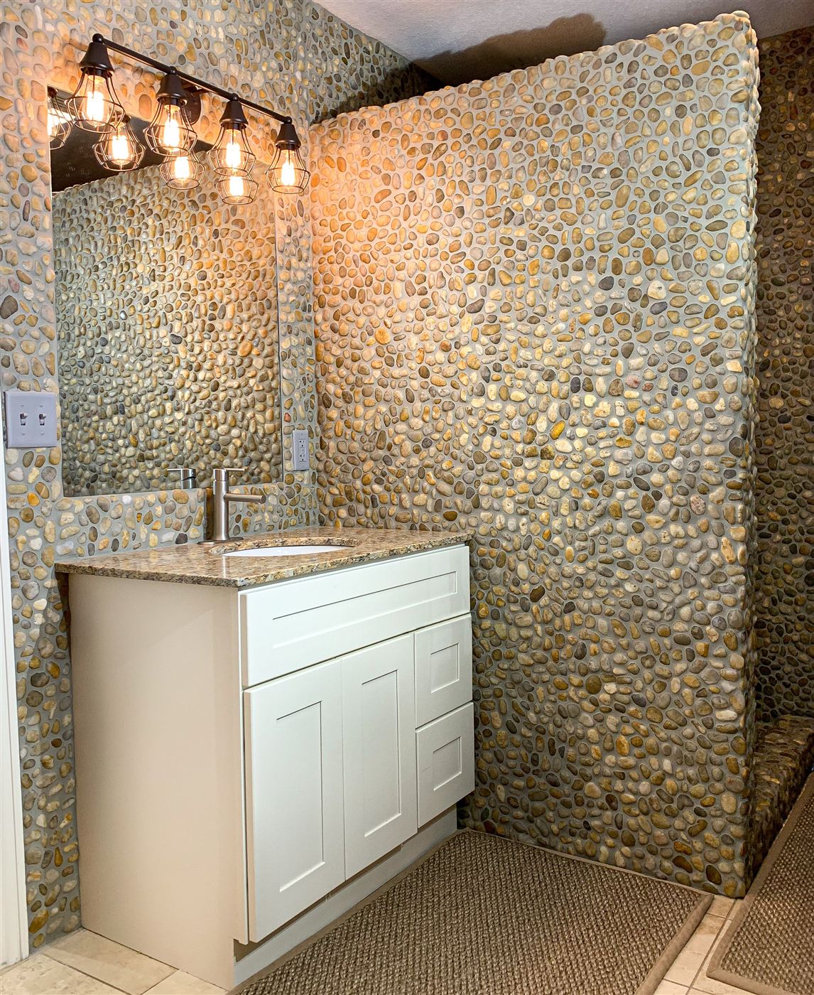 Cabin style vanity