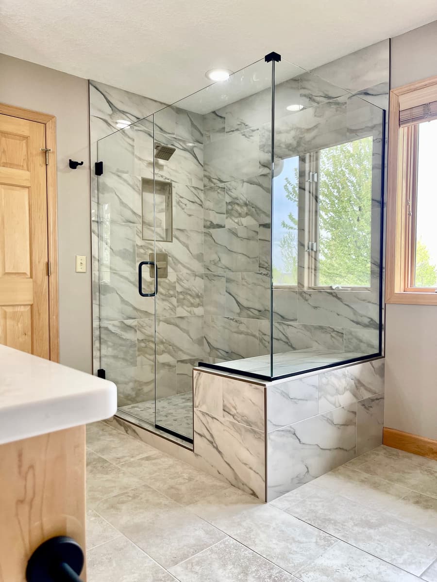 After custom shower Albertville MN