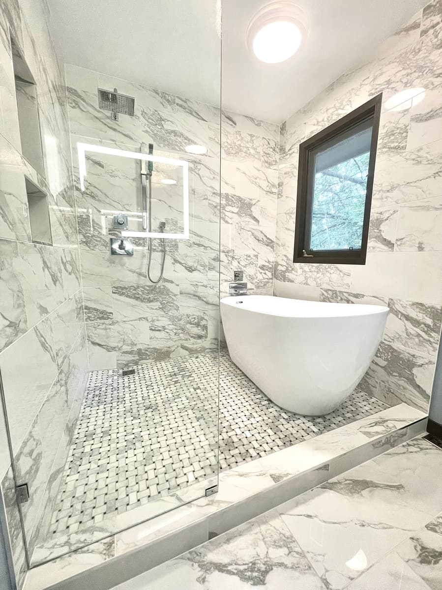 After custom wet room
