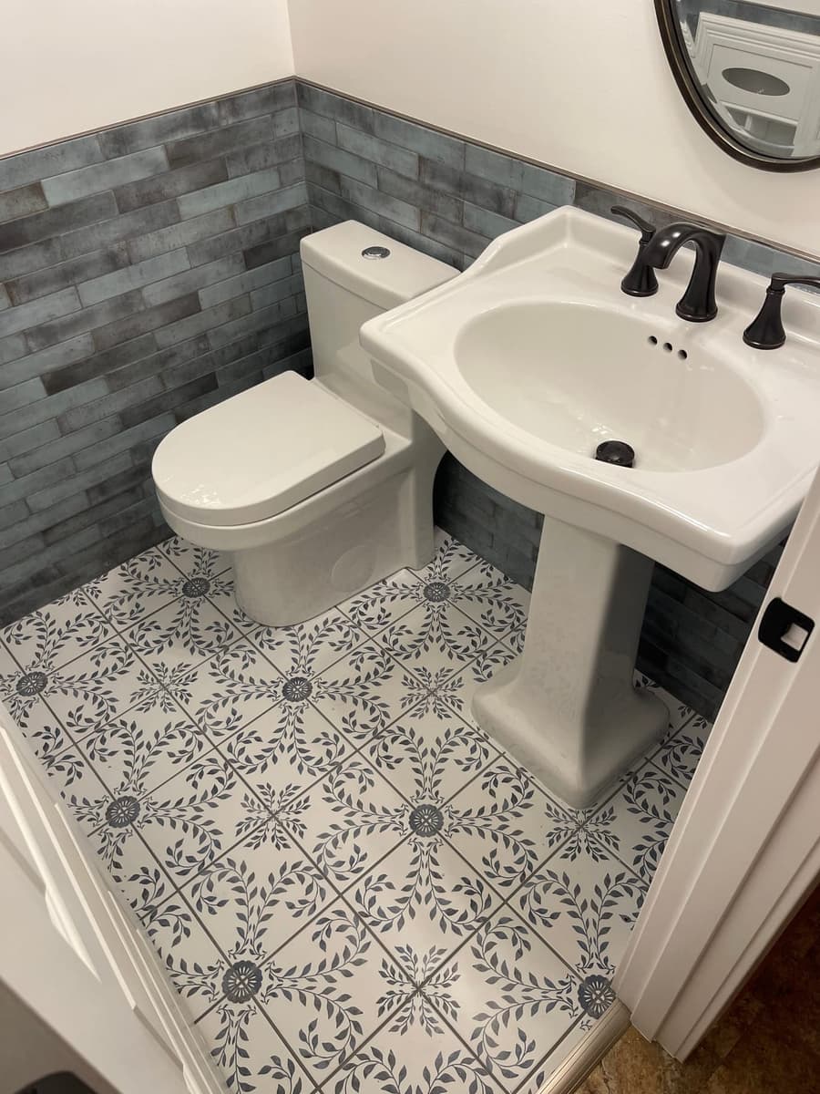 After powder room transformation