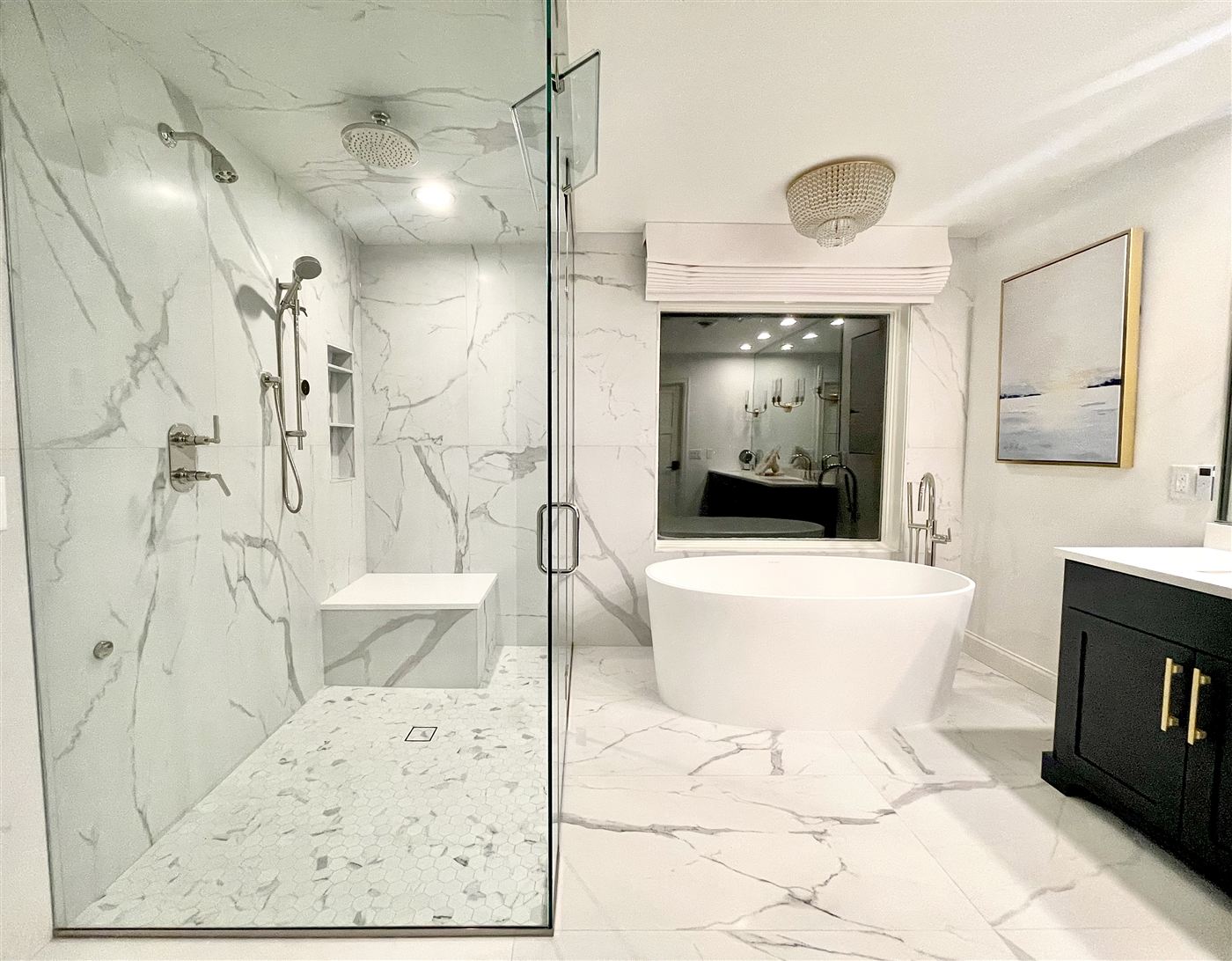 Steam shower bathroom